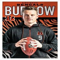 Cincinnati Bengals - Joe Burrow Pose zidni poster, 22.375 34 Uramljeno
