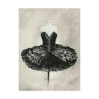 Zaštitni znak likovne umjetnosti Crna baletna haljina Canvas art by ethan harper