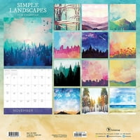 Jednostavni kalendar zidnih pejzaža