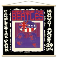 The Beatles - zidni poster park za svijeće sa drvenim magnetskim okvirom, 22.375 34