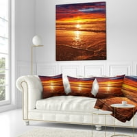 PROIZVODNJA RAZGOVORA Šaloljubivi zalazak sunca - modernog jastuka za bacanje plaže - 16x16