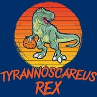 Tyrannoscareus remen smiješno dinosaur Halloween kostim muški kraljevski plavi grafički tee - dizajn ljudi
