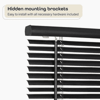 Achim Gii Morningstar Zatvoreni bežični crni vinilni filtriranje filtriranja vinila Mini Blind, 72 L 34