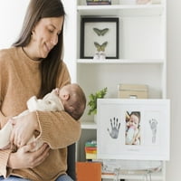 Pearhead Babyprints Novorođeni otisak ruke i otisak FOTO okvir i jastučić za čišćenje dodirnog tinta,