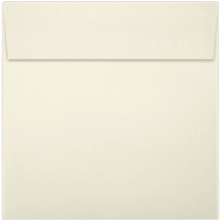 Papirne kvadratne pozivnice Peel & Press koverte, 70lb, 1 2, Prirodno, pakovanje