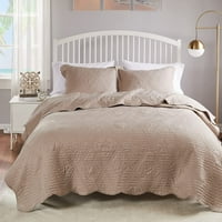 Grenland Home Fashions La Jolla prekrivač posteljina, taupe, trodijelni kralj kralj