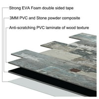 Art3d 11.5 11.4 Peel and Stick Backsplash Tile PVC kompozitni laminat materijal tile okean Breeze