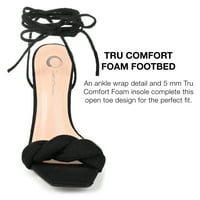 Kolekcija Journee Womens Edelie Tru Comfort Foam Open Fooe High Stiletto pumpe