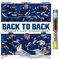 Tampa Bay Lightning - NHL Stanley Cup Champions zidni poster, 22.375 34