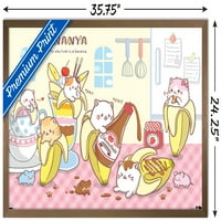 Bananya - Chocolate zidni poster, 22.375 34 uokviren