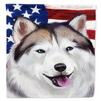 Alaskan Husky Američka zastava zastave platnene kuće