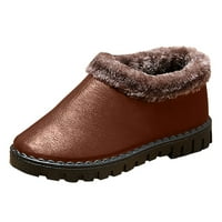 Dyfzdhu pamučne cipele žene tople zimske plišane push push cipele modne trendsetters stare snežne čizme