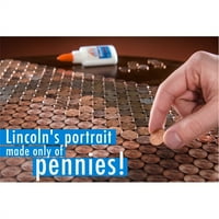 Penny portret abe lincoln poster