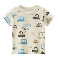 Male majice i vrhovi mališani djeci dječji dječaci Djevojke automobili kratki rukav Crewneck T majice