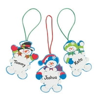 Snowman Snowflake Ornament Craft Kit-Craft Kits -