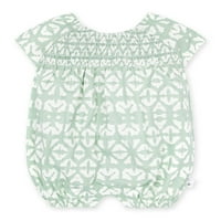 Burt's Bees Baby Girl Bubble Romper, organski pamuk