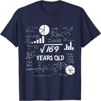 13. rođendan Trg rođenda matematičke majice stare rođendanske majice