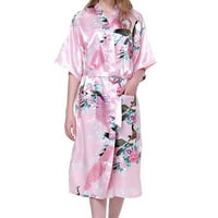 odjeća za spavanje za žene, spavaćica, 3T spavaćice za djevojčice, ženski ogrtači paun Kimono dugi kućni