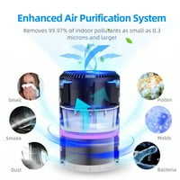 Kloudic zračni filter sa mirisom Stronge Cleaner za čišćenje zraka za dom i uredsko crnu