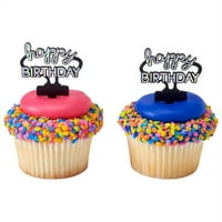 Dekoracija torte Decopics® - Neon znak Sretan rođendan