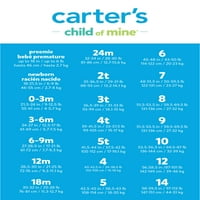 Carter's Child Of Mine Baby Boy pantalone, paket, nedonoščad-mjeseci