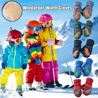 Clearance under $ Winter Outdoor Kids Snow Skating Snowboarding windproof Warm Ski Gloves Green