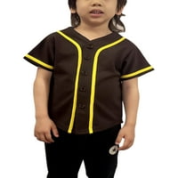 Lappel deca Bejzbol dugme dole Jersey Liga sportski tim uniforme veličina mjesec do godine kratki rukav