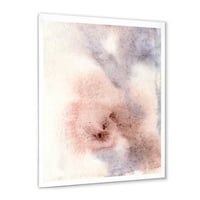 Dizajdranje Pastel sažetak s ružičastom plavom bežom i crvenom spotovom moderno uramljenim umjetničkim
