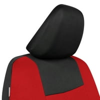 Polipro Auto sedište pokriva kompletan set, obrnuto crvena dvotonska prednja i stražnja prekrivača sjedala