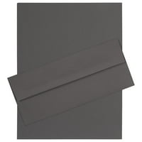 Papir i koverta br. Poslovni pribor za pribor, 1 2, tamno siva, 50 pakovanja