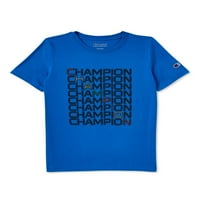 Šampion Boys Modni Logo Kratka Majica Sa Rukavima, Veličine 8-20