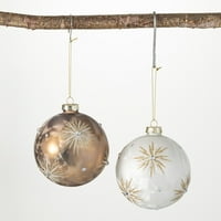 4.5 H Sullivans Starburst ukras - set od 2, višebojni božićni ukrasi