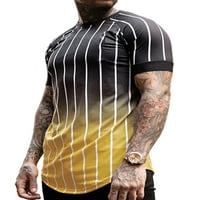Caprese Muška posada vrat T-shirt Casual boja blok T-Shirts plaža bluza kratki rukav pulover