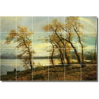 Keramička Pločica Mural-Albert Bierstadt Waterfront Painting 19. 36 w 24 h koristeći keramičke pločice