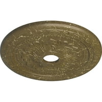 Ekena Millwork 5 8 od 5 8 ID 5 8 p Palmetto plafon medaljon, Ručno obojene Mississippi blato pucketanje