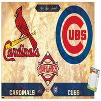 Rivalstva-St. Louis Cardinals vs Chicago Cubs zidni Poster, 14.725 22.375