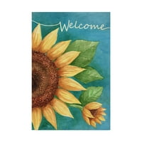 Zaštitni znak likovne umjetnosti' welcome Sunflower ' platno Art od Melinde Hipsher
