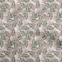 oneOone Silk Tabby Dusty Pink Fabric Tropical quilting Supplies Print Sewing Fabric by the Yard Wide