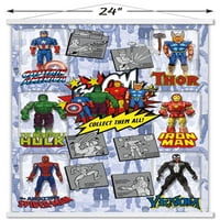 Marvel stripovi - Akcija figure Zidni poster sa magnetnim okvirom, 22.375 34
