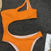 Vodene kratke hlače Žene Jedno rabljeni CUTOOT Visoko struk Bikini set Crisscross kupaći kostim kupaći