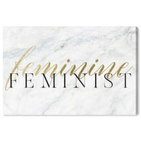 Wynwood Studio tipografija i citati Zidna umjetnost platnene otiske 'ženske feminističke' osnažene ženske