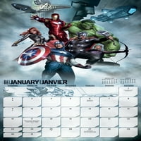 Mini Zidni Kalendar Marvel Avengers