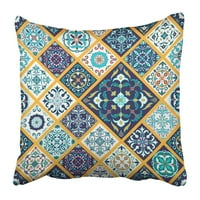 Prekrasan mega patchwork i s portugalskim pločicama Azulejo Talavera marokanski ukrasi jastučnica