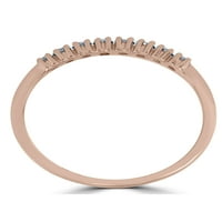 1 5CT dijamantski prsten 14k ružičasto zlato ženski Slaganje godišnjica vjenčanja Band