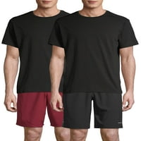 Atletska djeluje Muška i velika muška TRI-Blend aktivna majica, 2-pakovanje