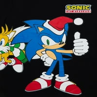 Sonic Ježa Božićna grafička majica, veličine 4-18