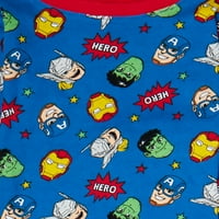 Marvel Super Hero Adventures Toddler Boy s dugim rukavima Snug Fit Pamuk Pajamas, Set