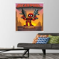 Marvel Comics - Deadpool - zidni poster statua sa drvenim magnetskim okvirom, 22.375 34