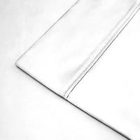 Linum Početna Tekstil Bijeli pamučni jastučnica, Standard