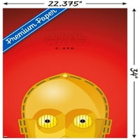 Ratovi zvijezda: maskota Saga - C-3PO s posterom Preston Wall, 22.375 34